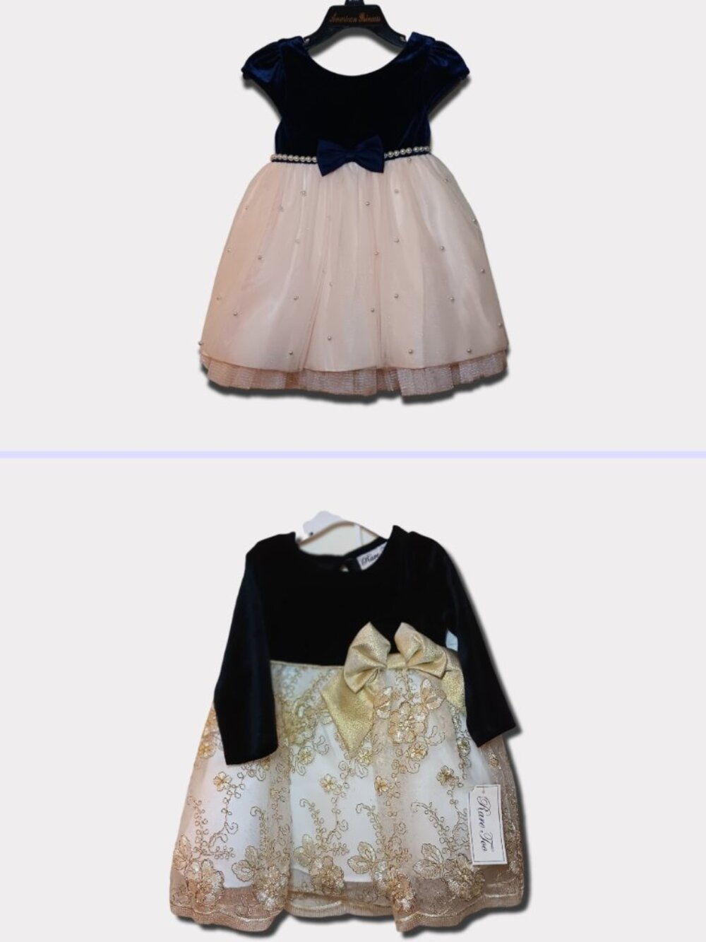 Set of 2 Toddler Dresses (American Princess & Rare Too - 18 & 24 Mos)